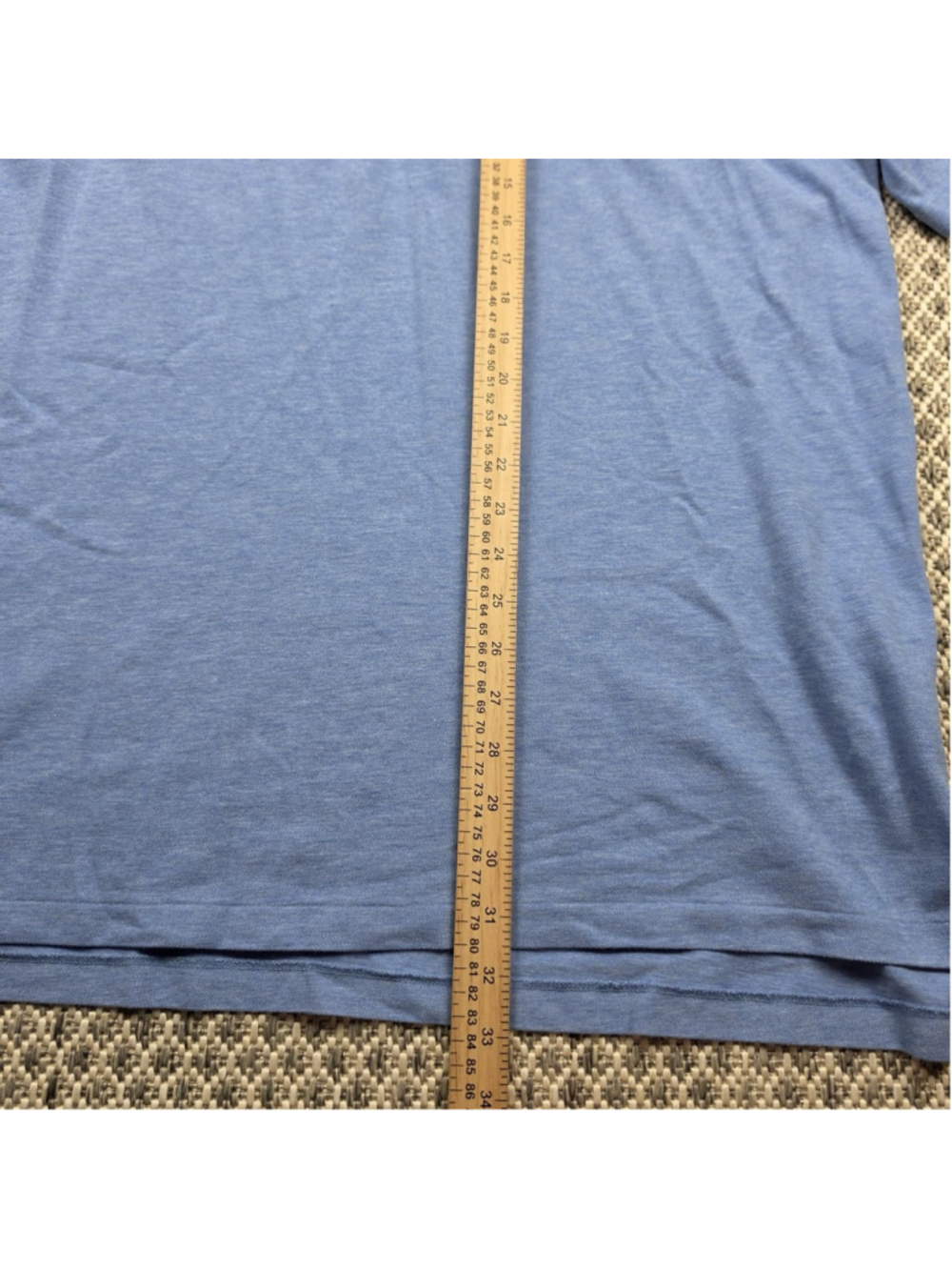 Polo Golf Ralph Lauren Blue Heather Polo Shirt Men’s XXL Pony Logo Stretch - Picture 8 of 9